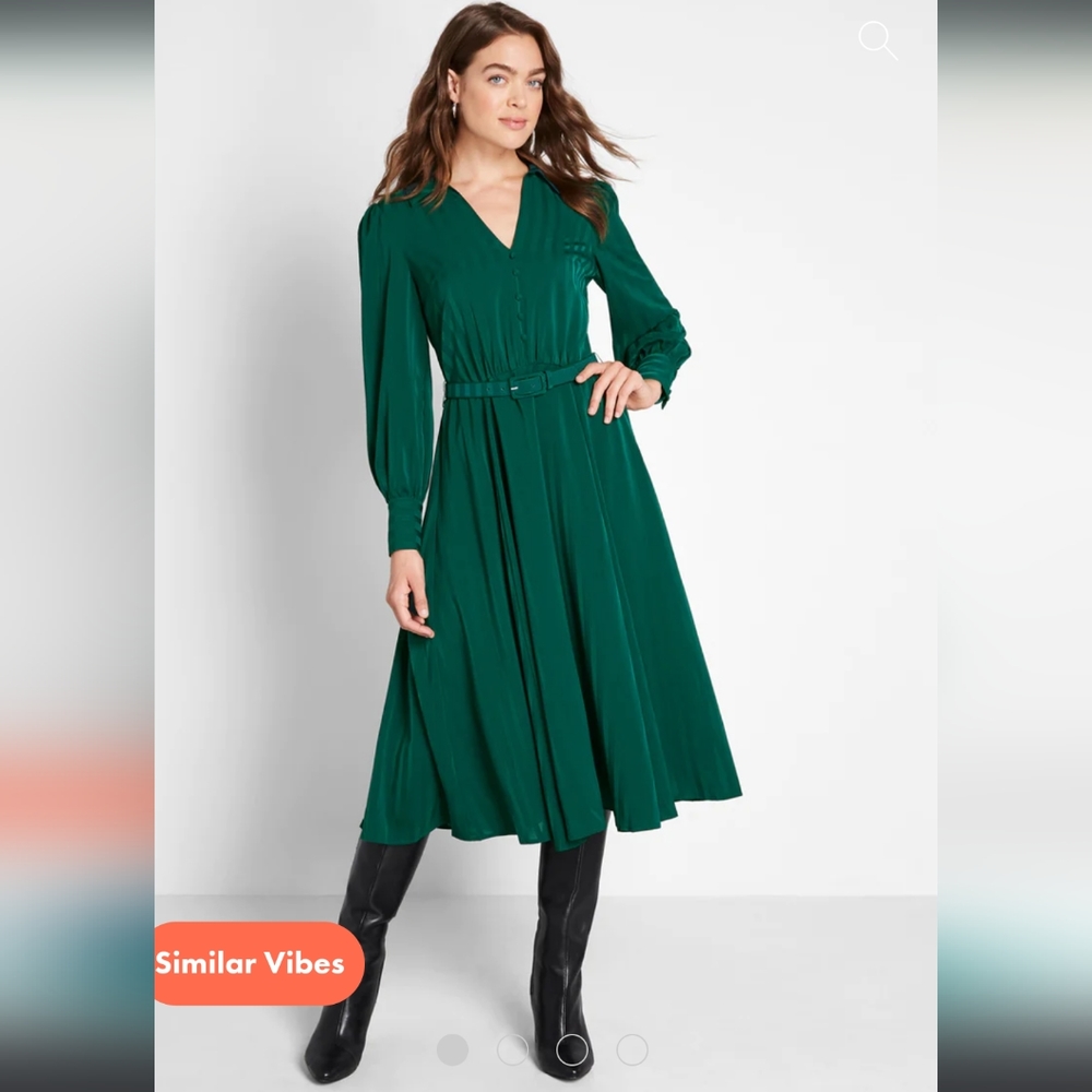 NWT ModCloth Green A-Line Dress sz 4